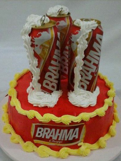 bolo da brahma latinha