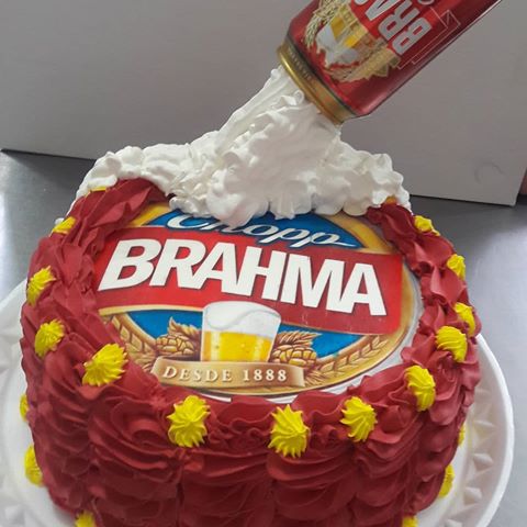 bolo da brahma redondo