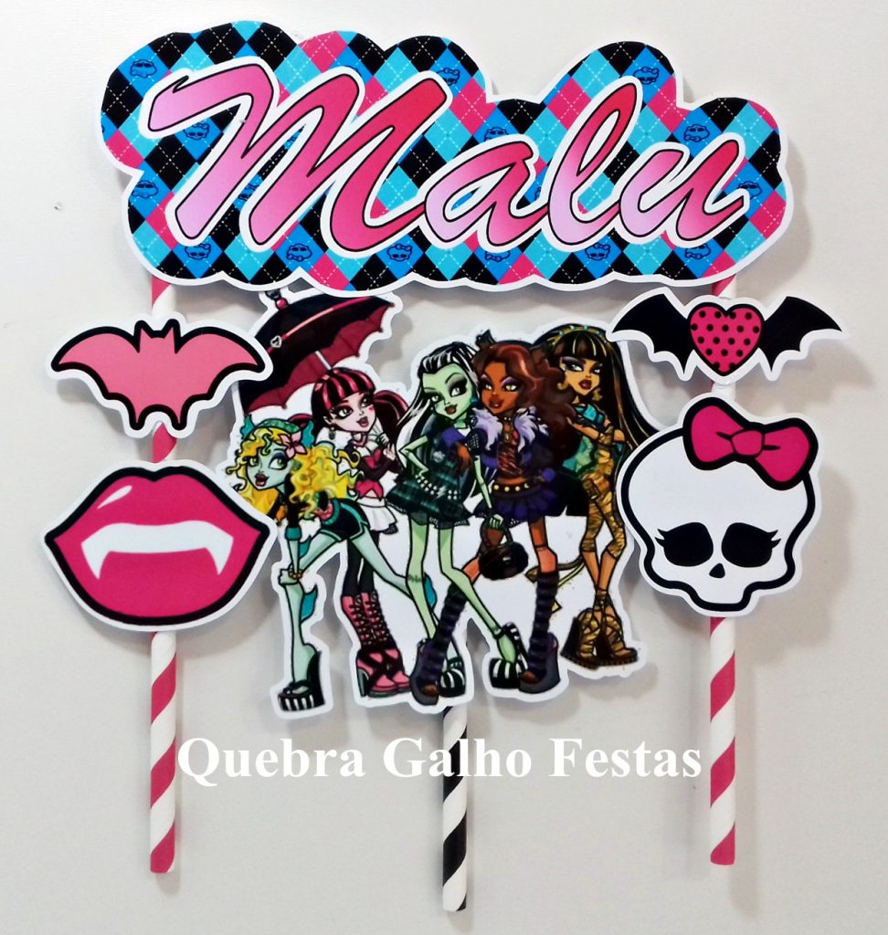 topo de bolo da monster high