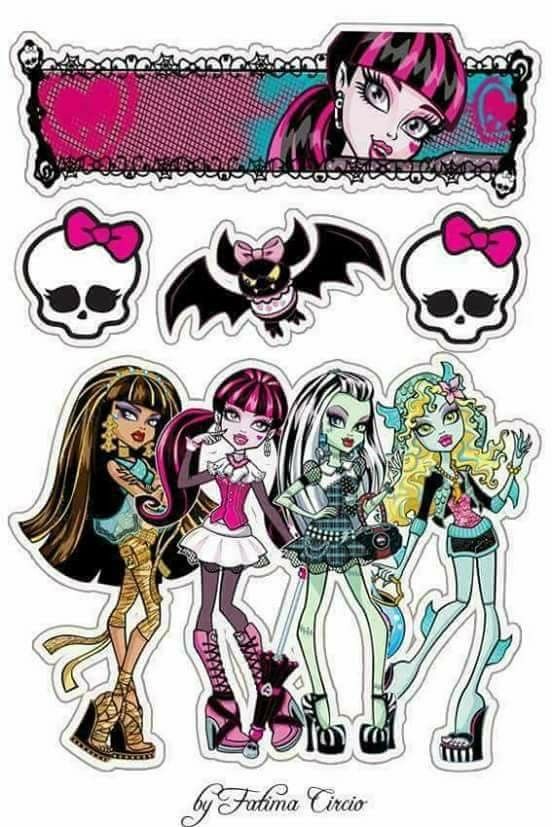 topo de bolo da monster high