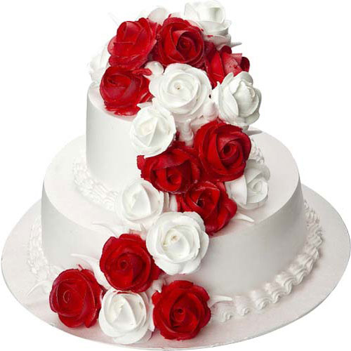  bolo de rosas vermelhas