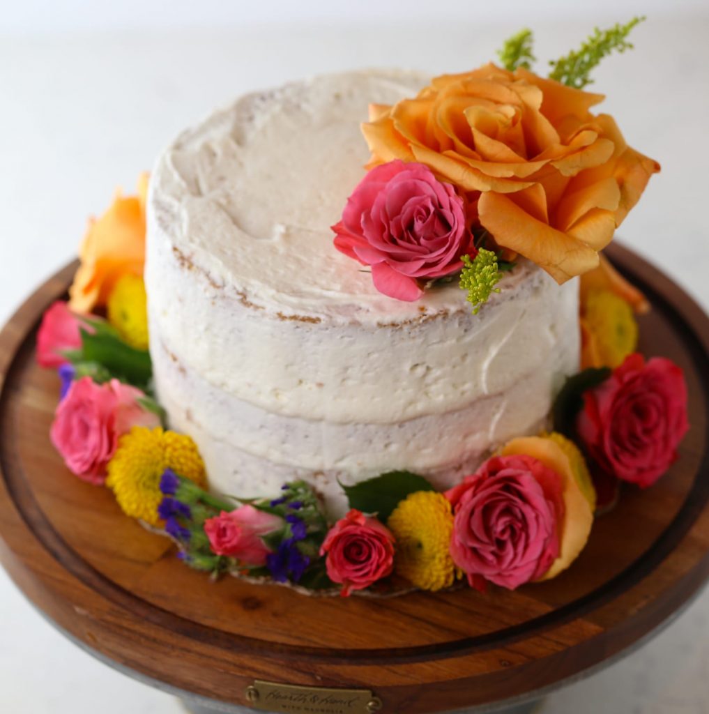  bolo de rosas naturais