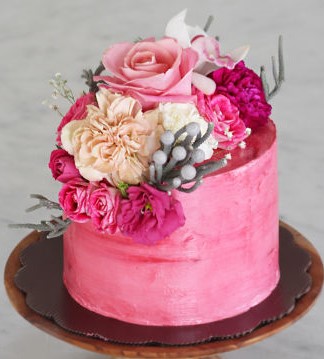  bolo de rosas naturais