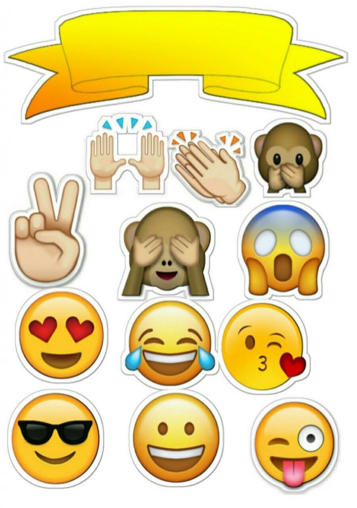 bolo emoji apaixonado