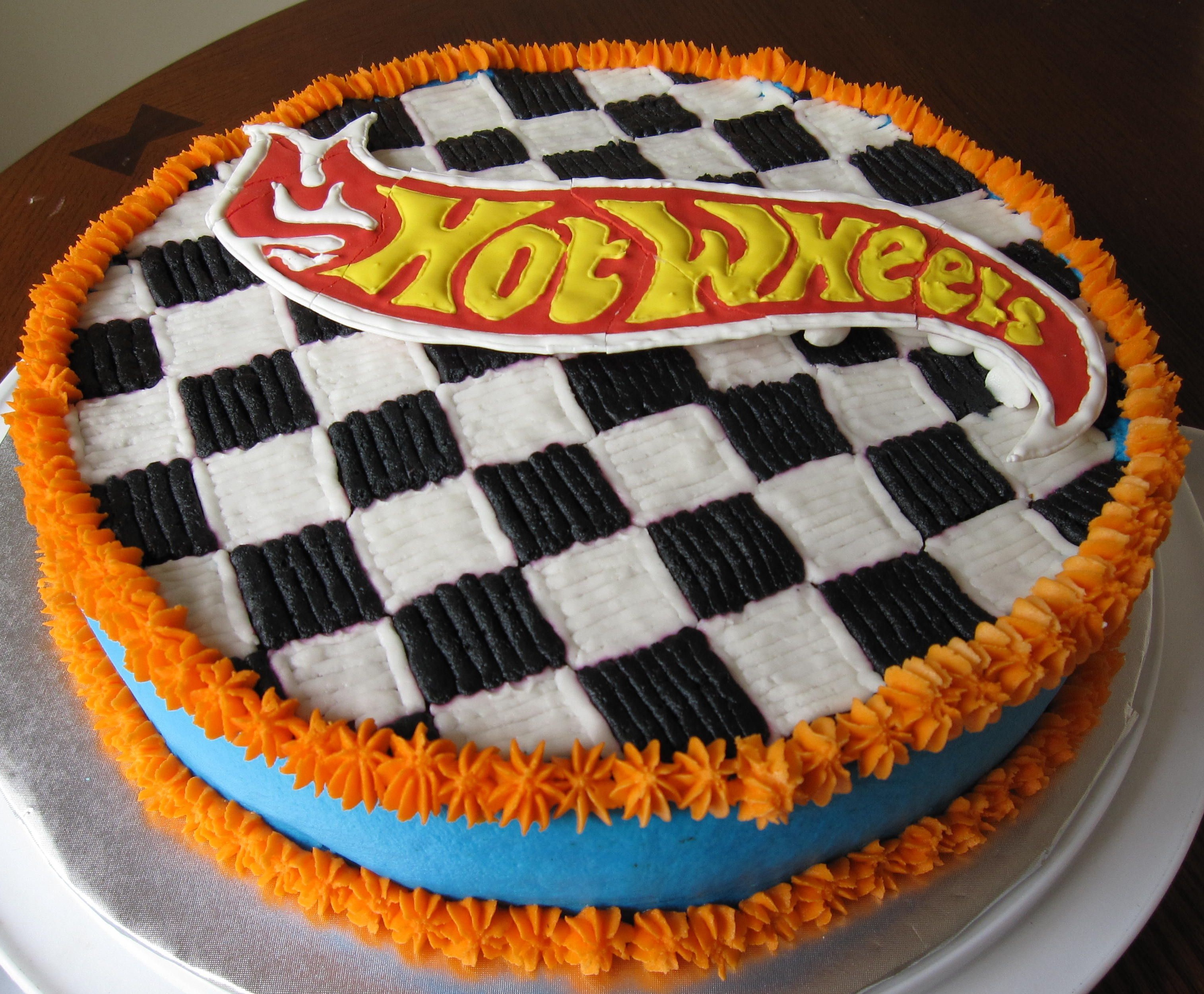 Hot Wheels Topo de Bolo Personalizado Com Nome e Idade