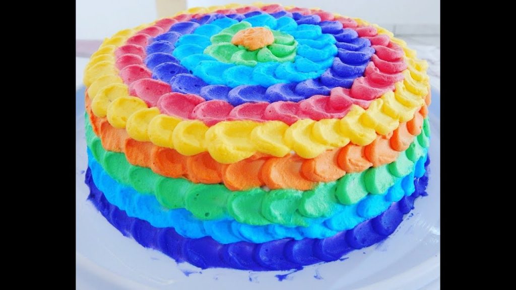 bolo colorido infantil