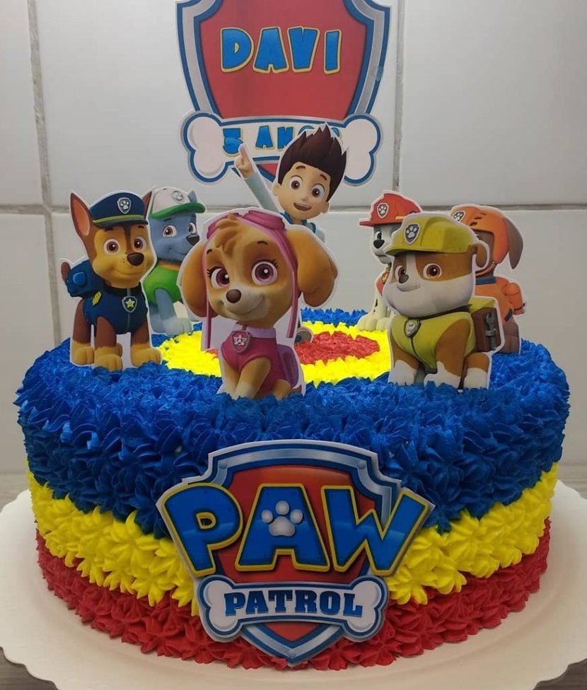 bolo infantil patrulha canina