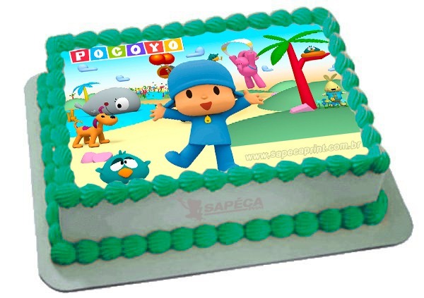 bolo pocoyo papel arroz