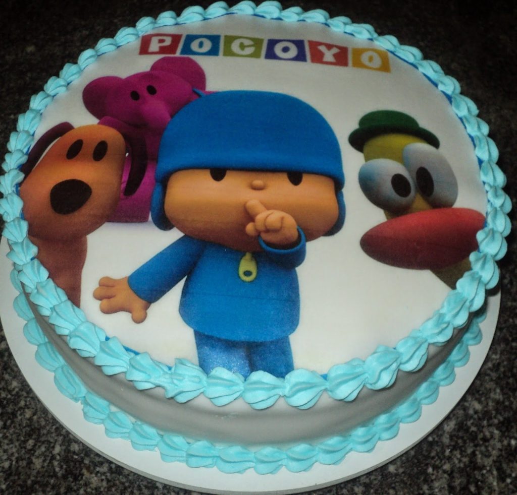 bolo pocoyo papel arroz