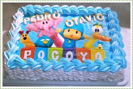 bolo pocoyo quadrado