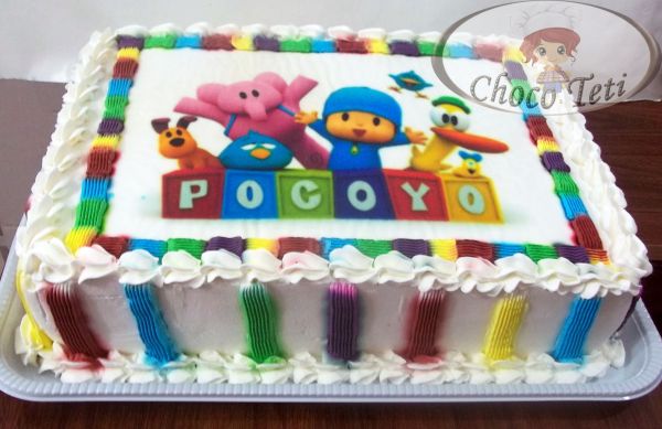 bolo pocoyo quadrado