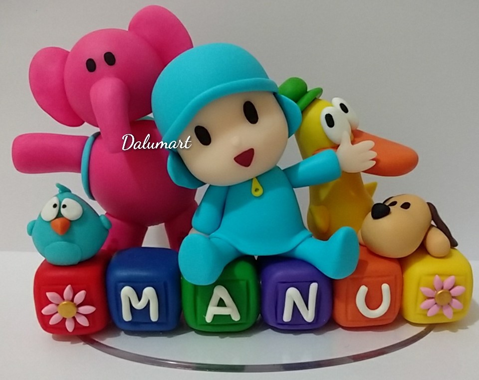 topo de bolo pocoyo