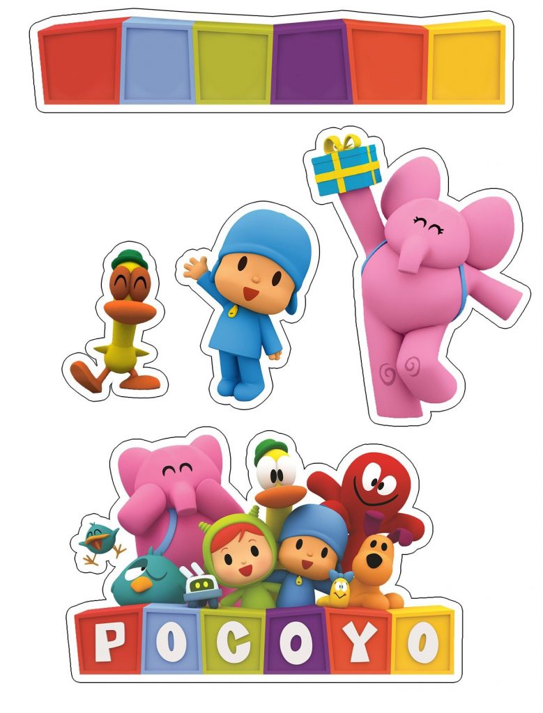 topo de bolo pocoyo