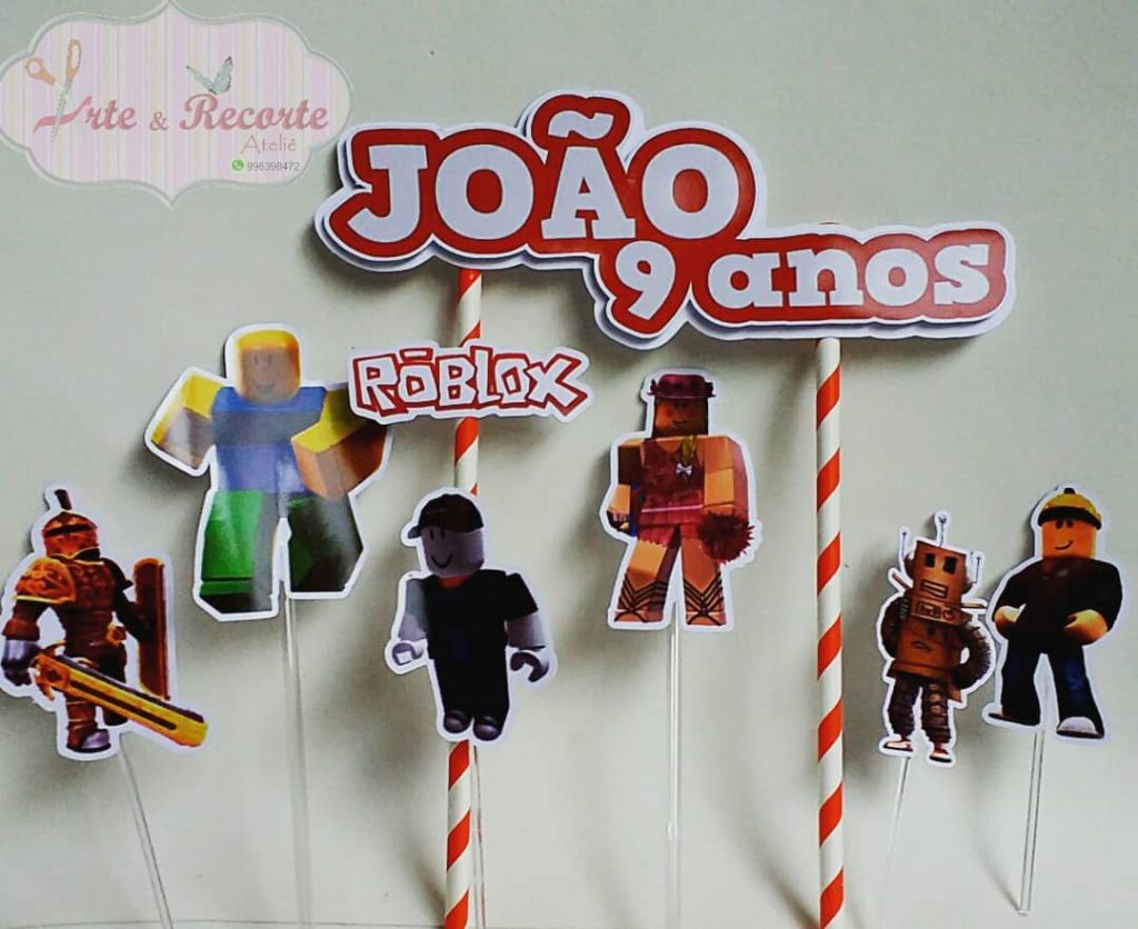 Bolo Roblox 50 Modelos Para Ajudar Voce Na Escolha Confira - personagens roblox para imprimir png