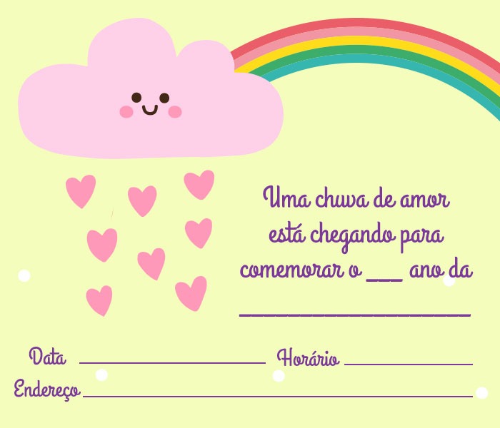 convite chuva de amor para editar