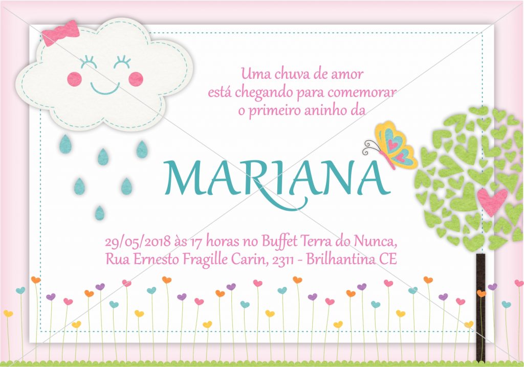 convite chuva de amor on line