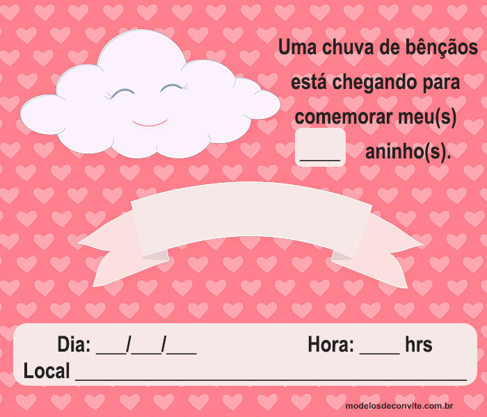 convite chuva de amor para editar