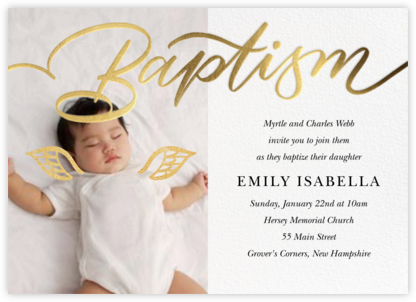 convite de batismo virtual