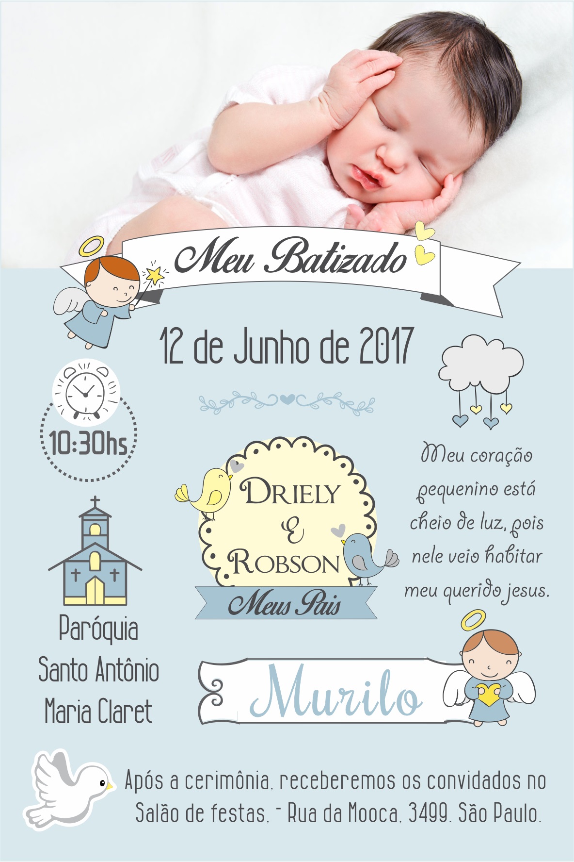 Convite de batismo 60 modelos especiais para escolher e se inspirar, confira! Convite de batismo 60 modelos especiais para escolher e se inspirar, confira!
