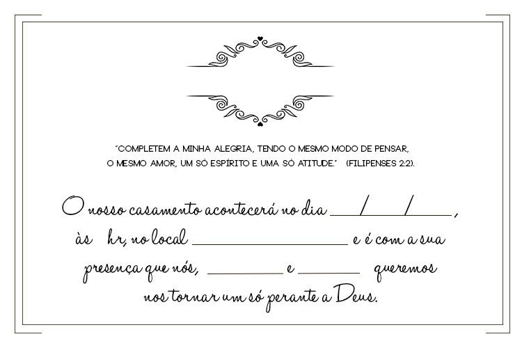 convite de casamento para editar