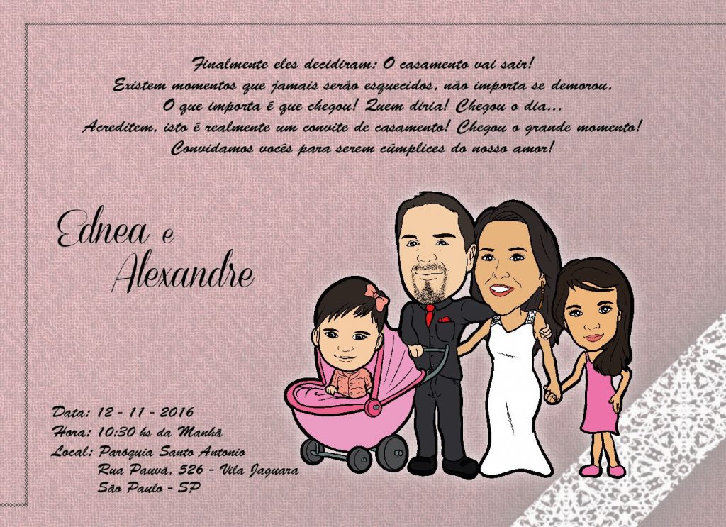 convite de casamento on line