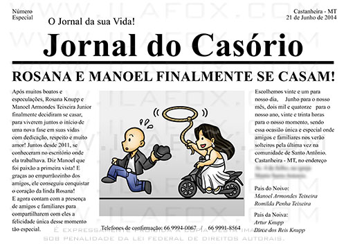 convite de casamento engraçado