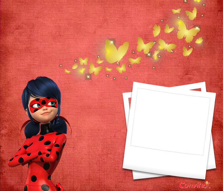 convite ladybug para editar