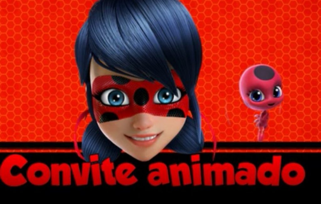 Convite ladybug animado