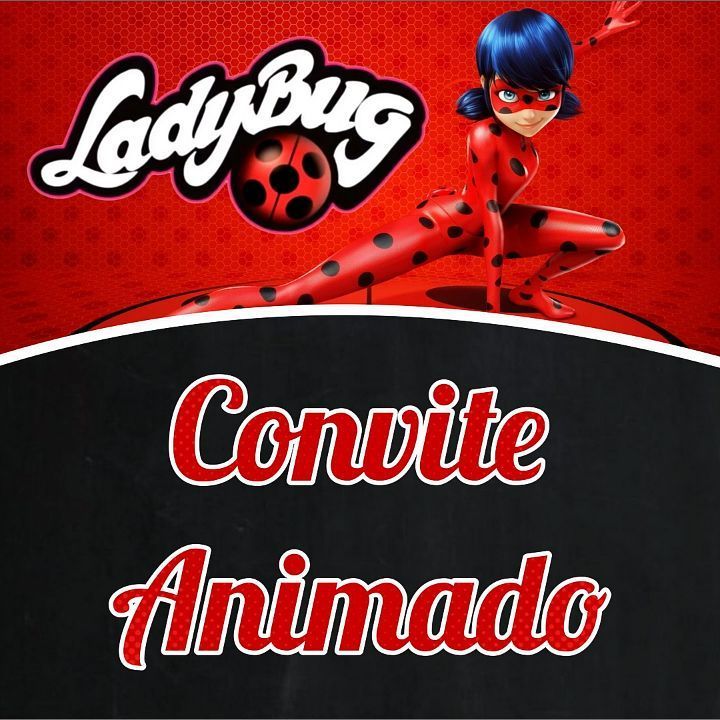 Convite ladybug animado