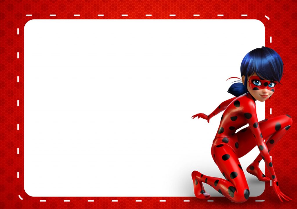 convite ladybug para editar