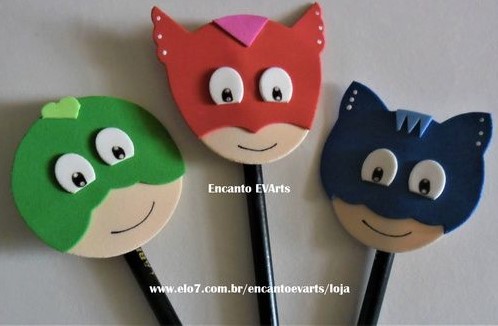 lembrancinha pj masks eva