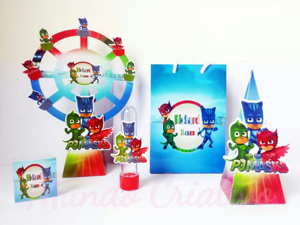 lembrancinha pj masks personalizada