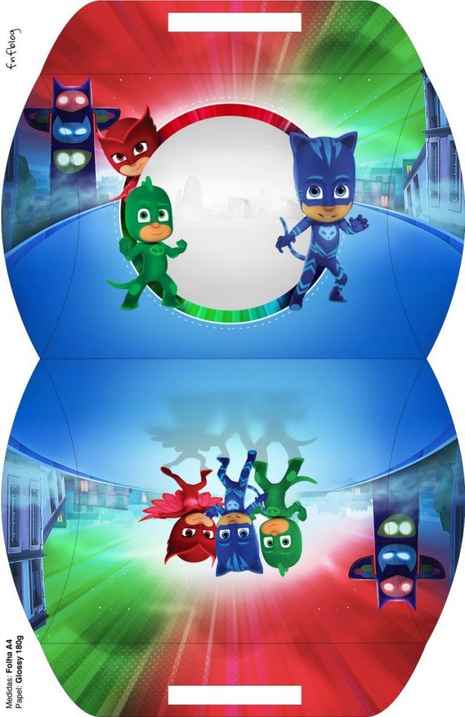 lembrancinha pj masks para imprimir