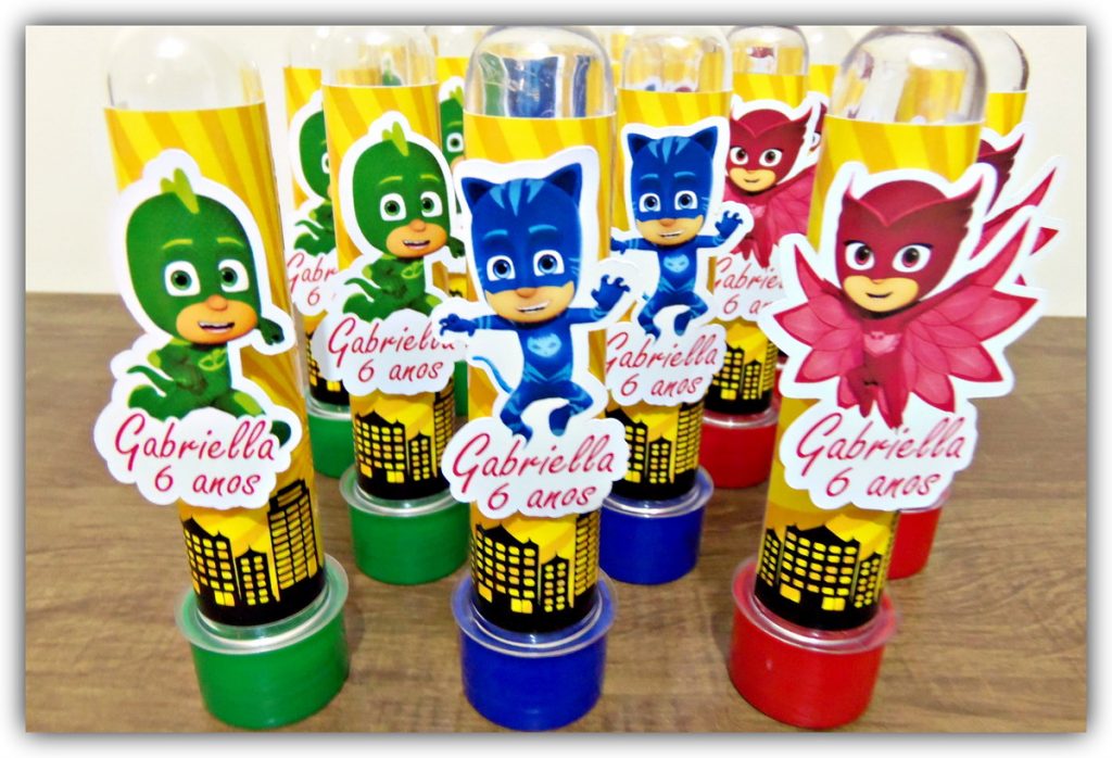 lembrancinha pj masks tubete