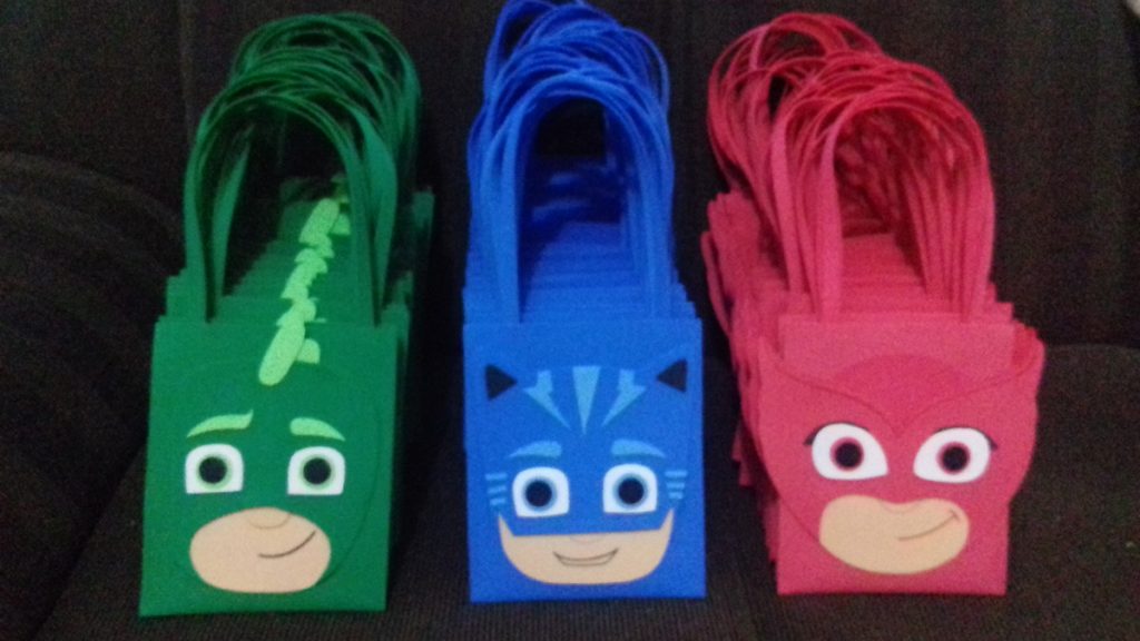 lembrancinha pj masks sacolinha