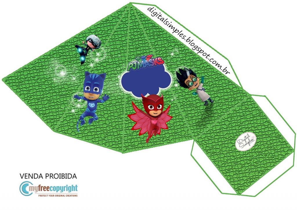 lembrancinha pj masks para imprimir