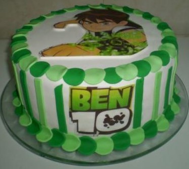 bolo ben 10 pasta americana