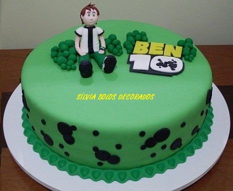 bolo ben 10 pasta americana