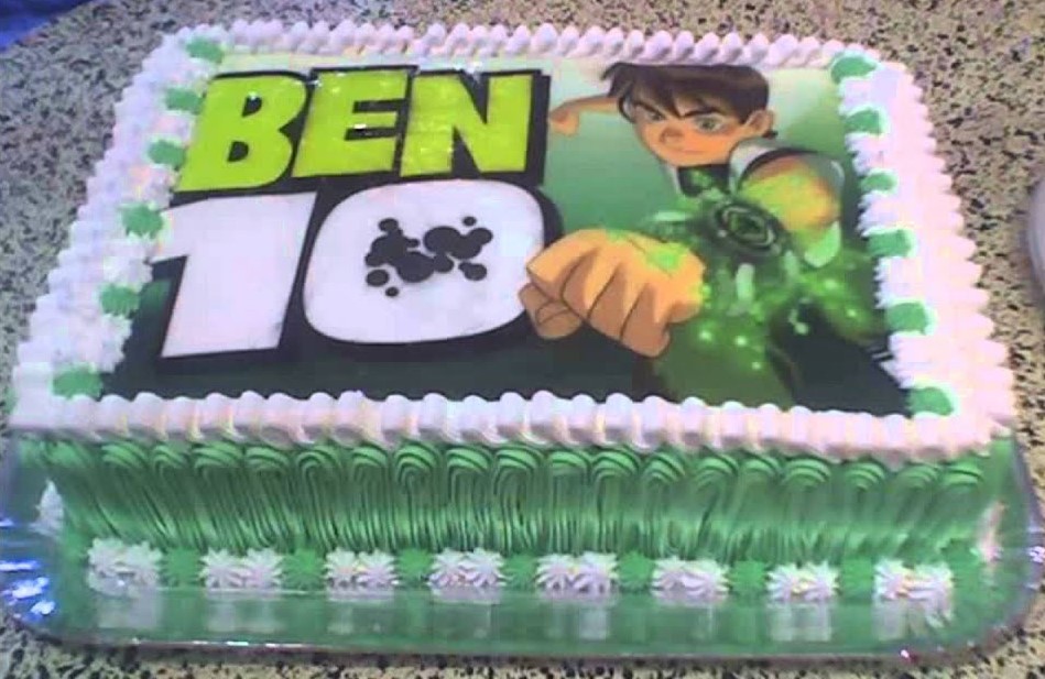 bolo ben 10 quadrado