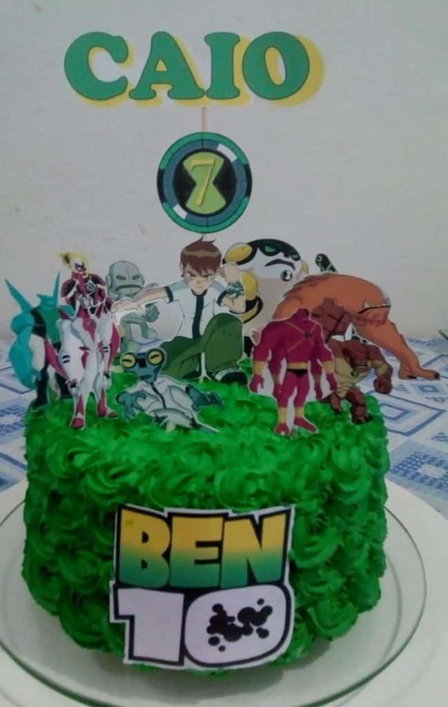 bolo ben 10 simples