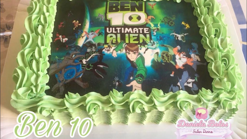 bolo ben 10 quadrado