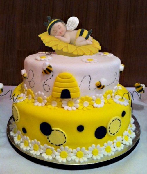 bolo da abelhinha dois andares
