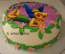 bolo da tinker bell papel arroz