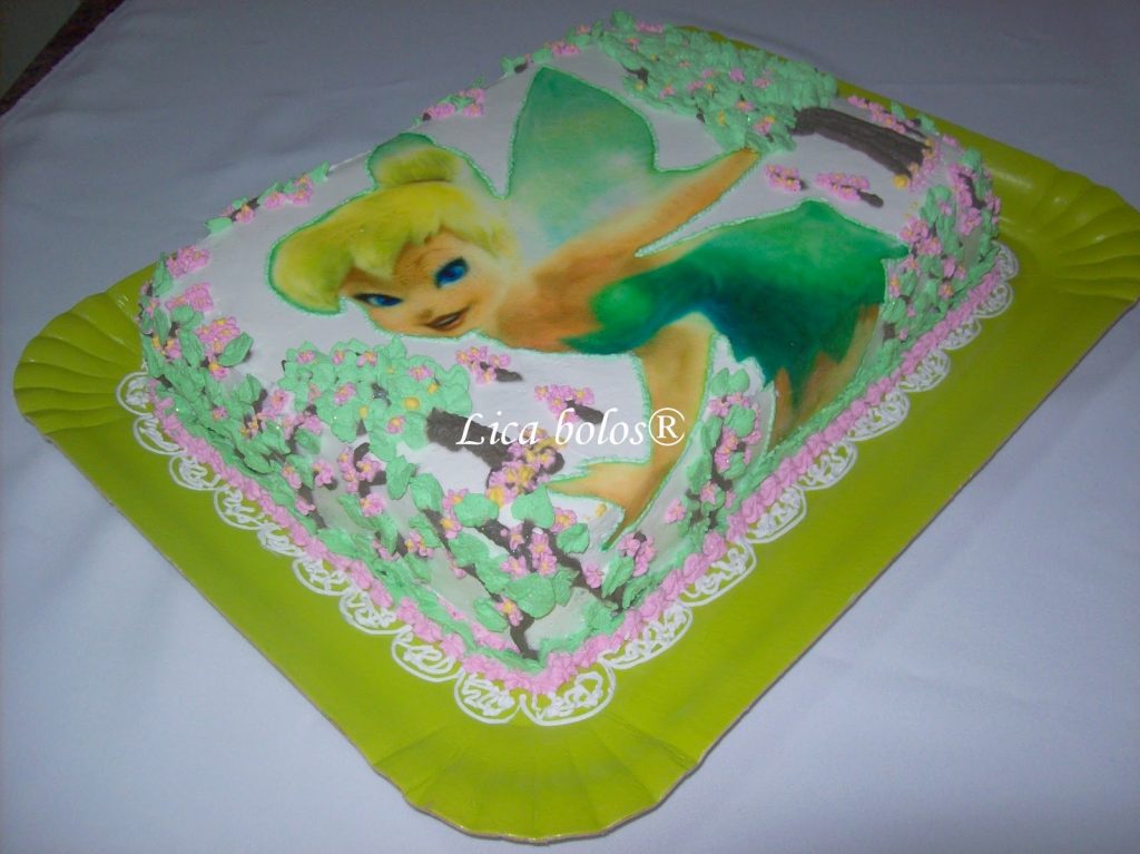 bolo da tinker bell papel arroz