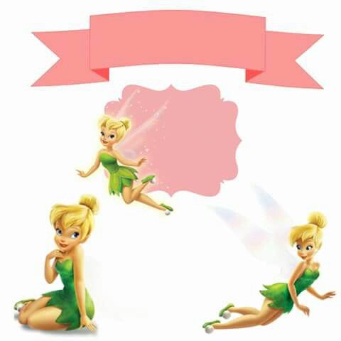 topo de bolo tinker bells