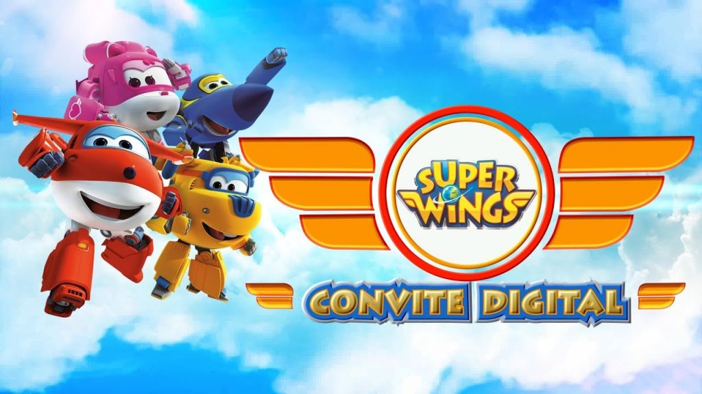 convite super wings virtual