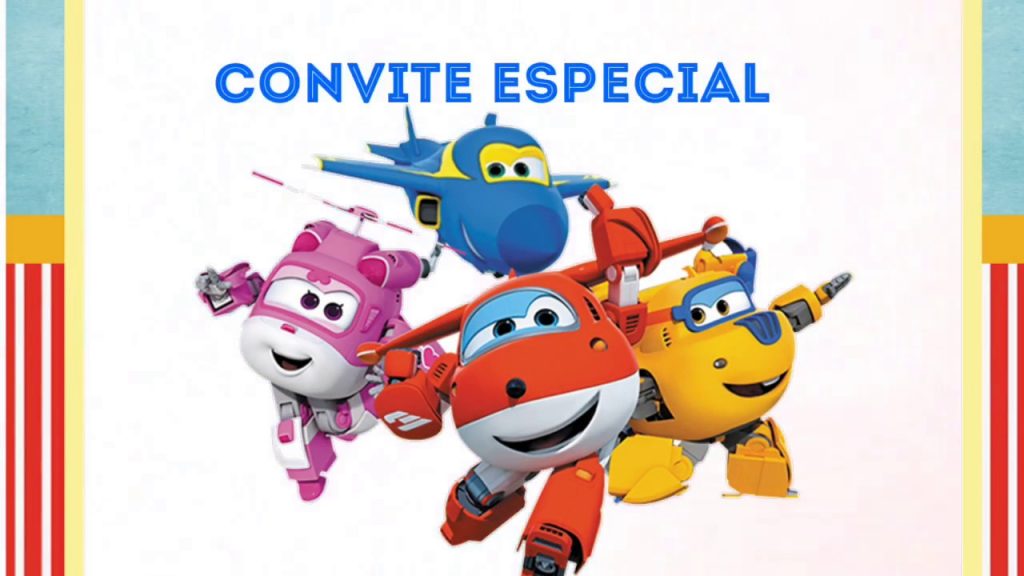 convite super wings virtual