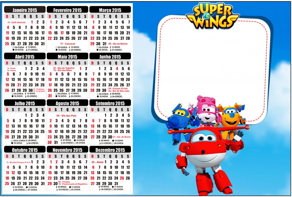 convite super wings para imprimir