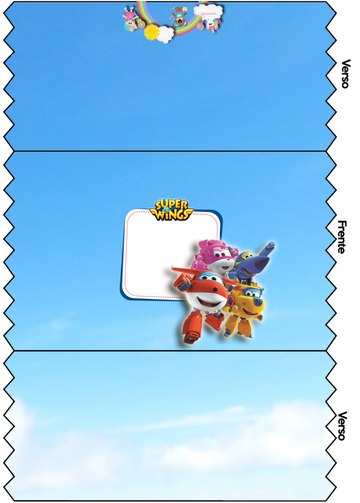 convite super wings para imprimir