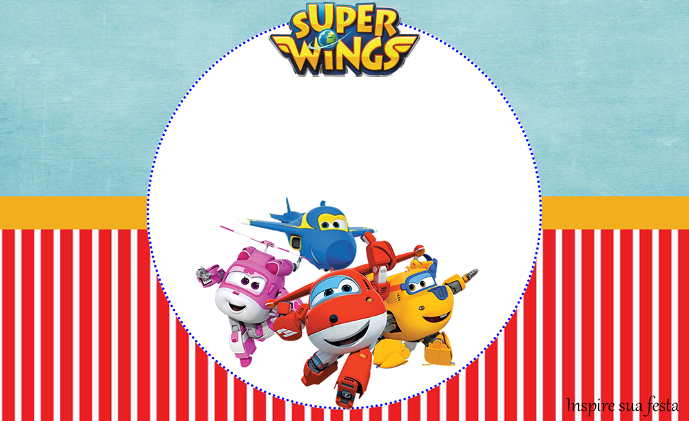 convite super wings para imprimir